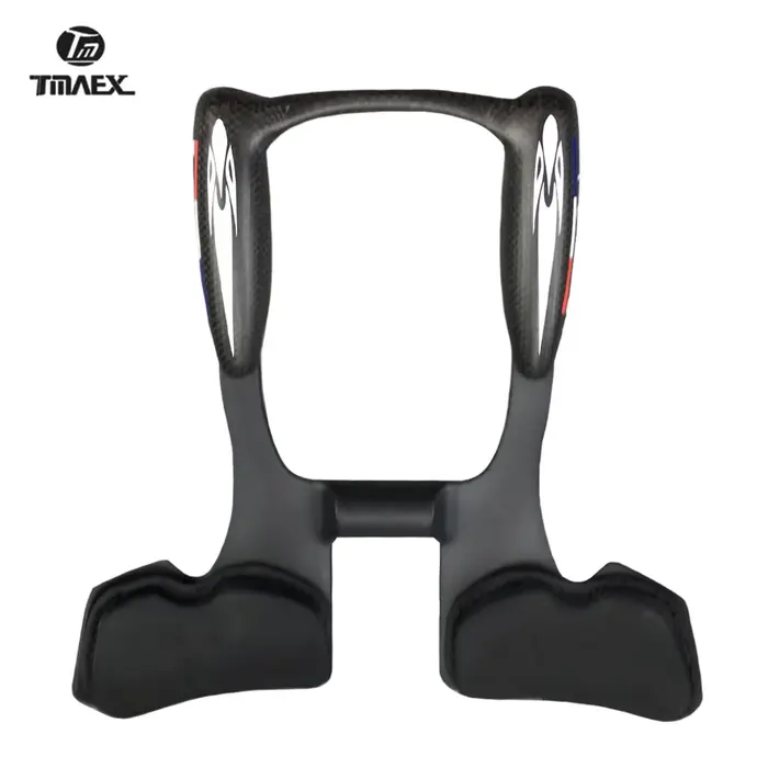 Guidon ultra léger en fibre de carbone pour vélo de route et VTT