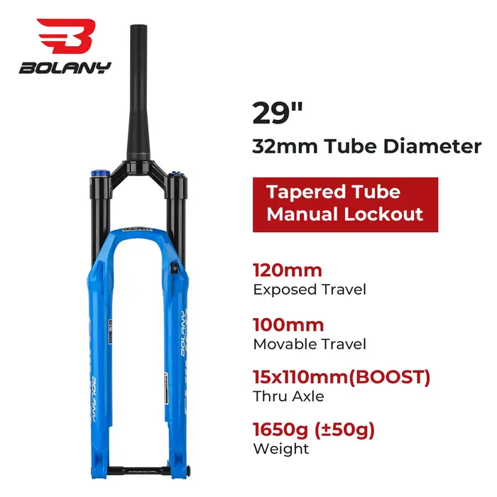 Fourche de vélo à suspension à huile pneumatique de voyage