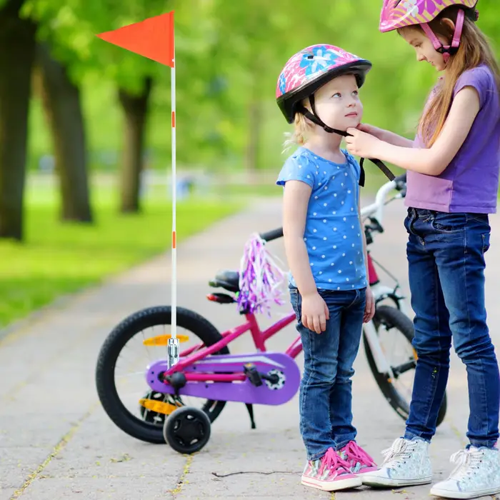 Ensemble de poteaux de drapeaux de vélo de 125cm