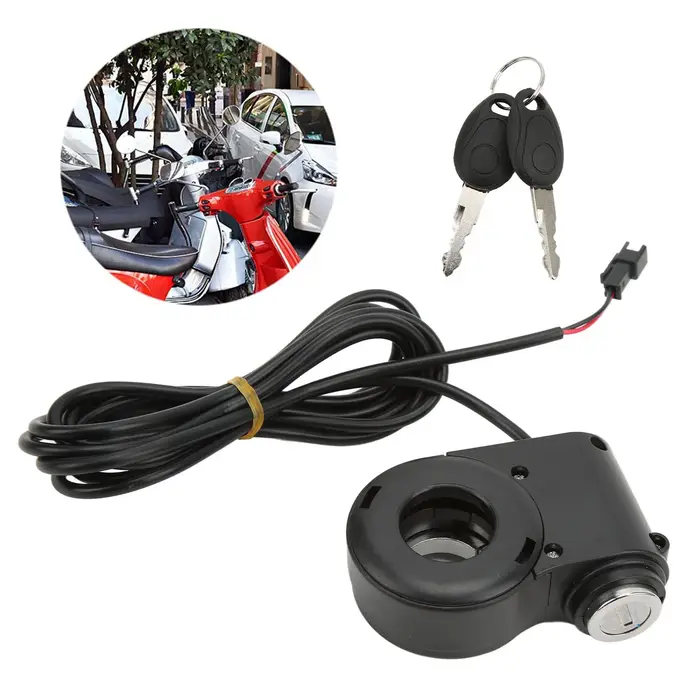 Kit de verrouillage à pouce pour trottinettes électriques 12/24/36/48V avec guidon