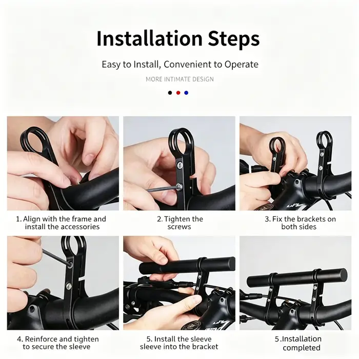 Support d'extension de guidon de vélo 20/30 cm