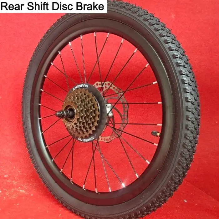 Ensemble de roues de vélo de montagne VTT jantes en alliage d'aluminium double paroi avec pneus noirs pour frein à disque et V