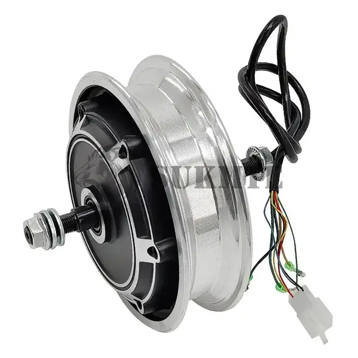 Moteur de moyeu de trottinette électrique 10'' 48V 500W sans balais avec frein à disque, moteur de v