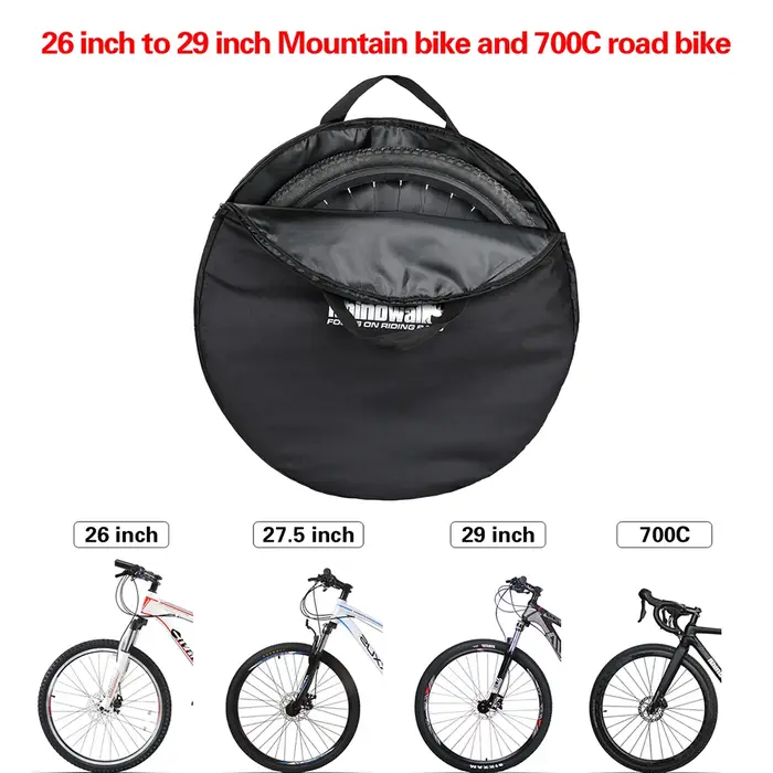 Bal inowalk-Sac de roue de vélo rembourré pour vélo de route 700c