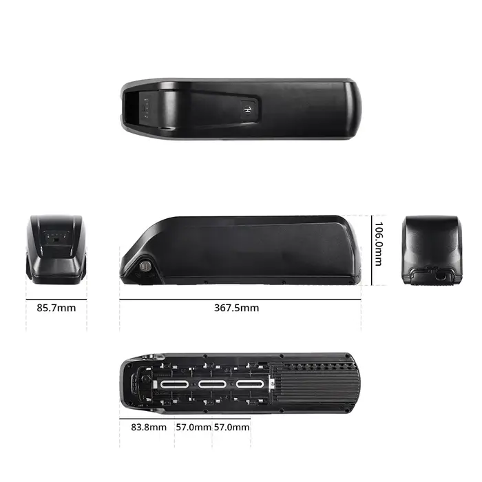 HaiLong A Ebike batterie boîte 42 pièces cellules vélo électrique vers le bas Tube boîtier avec Base de support 10S4P