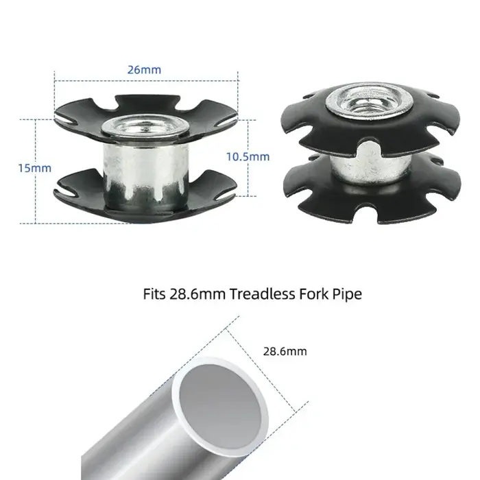 Fourche de vélo écrou étoile