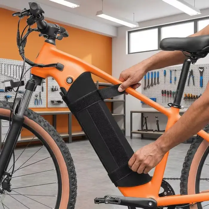 Couverture isolante pour cadre de batterie de vélo électrique