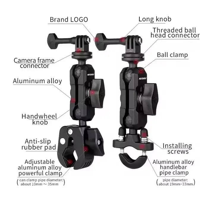 Support de caméra pour Hero8/7/6/5/4/3 +