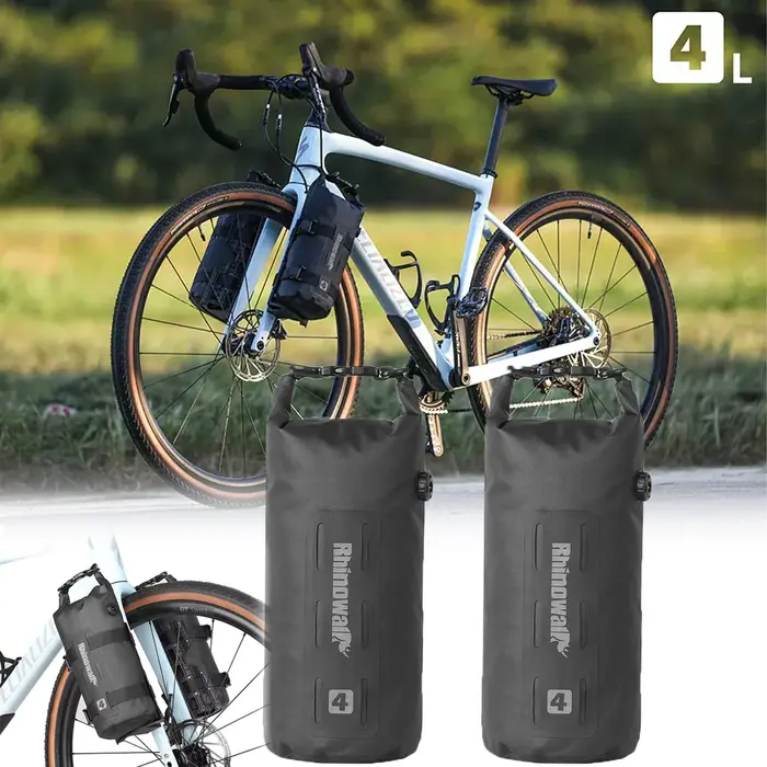 1/2 pièces Portable étanche vélo fourche sac 4L 7L