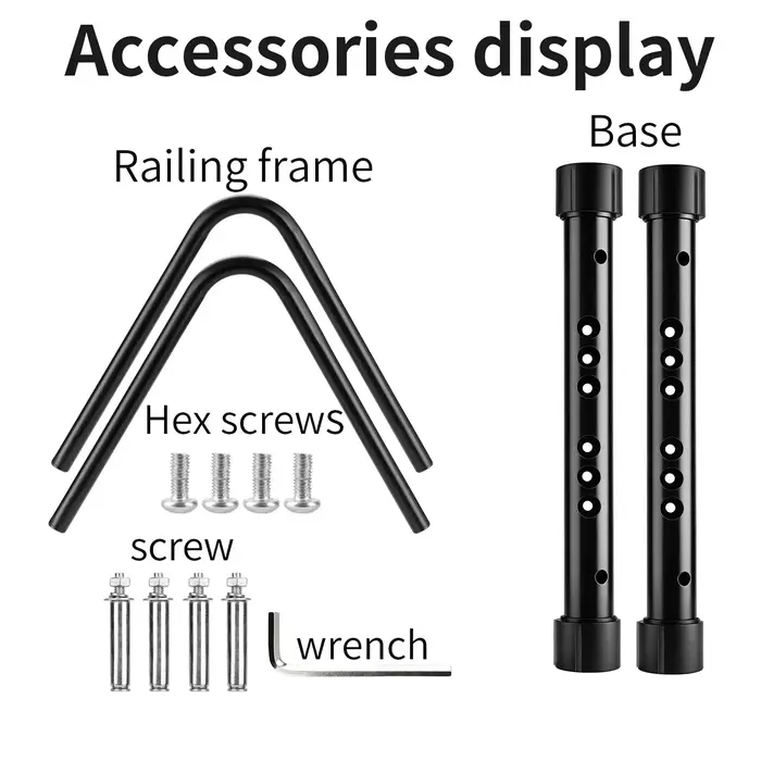 Support de stationnement vertical TOSUOD pour vélos, réglable, antidérapant, en acier à haute teneur en carbone, accessoires de vélo