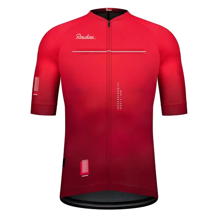 Raudax-Maillot de cyclisme pour jeunes, à manches courtes, à séchage rapide