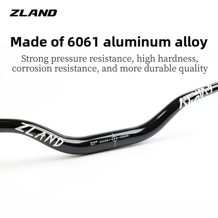 ZLAND VTT guidon élévateur poli-620/680/720/780MM 55mm ascenseur poli noir pour le cyclisme de fond de descente