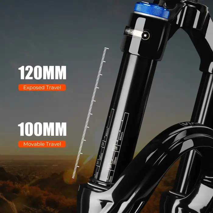 Fourche de vélo à suspension pneumatique