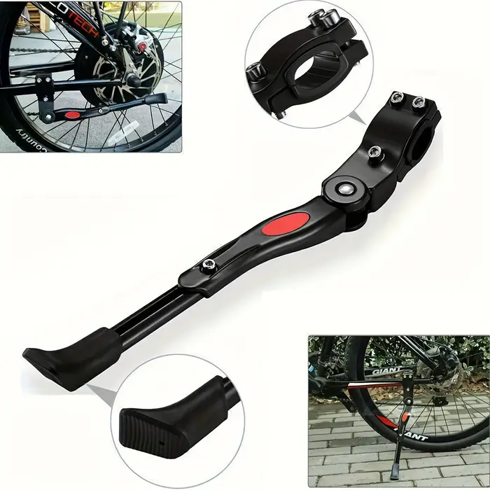 Béquille de vélo robuste et réglable, support latéral durable pour VTT et vélo de route, accessoire 
