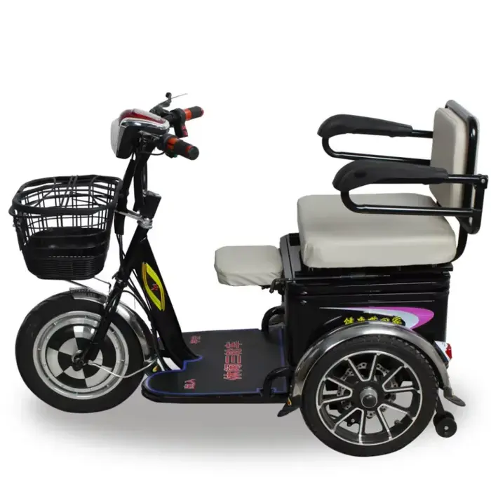 Scooter électrique à 3 roues 350W 48V, avec espace de rangement, Mini Tricycle électrique 20AH pour 