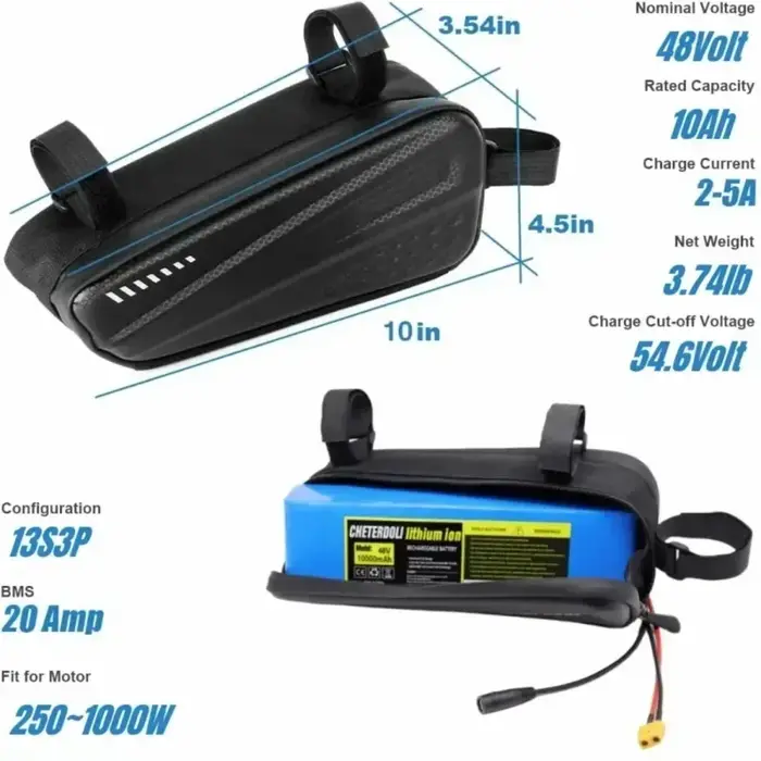Batterie Lithium-ion 48V 36V pour Scooter/vélo électrique