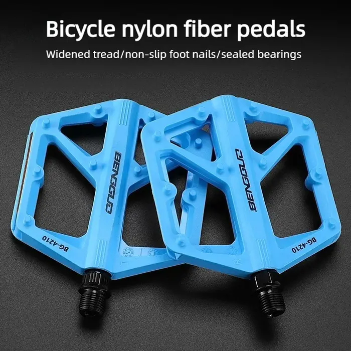 Pédales de vélo en nylon durables à roulements étanches