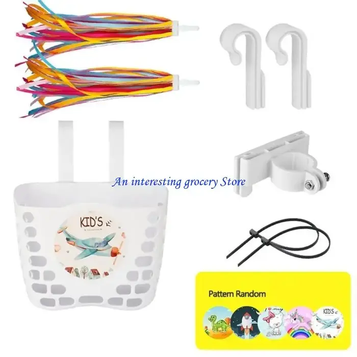 Panier vélo pour enfants 652D, avec sangle fixation, guidon vélo panier étanche