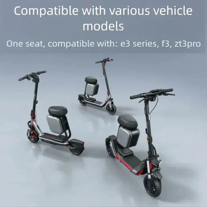 Siège multifonctionnel d'origine pour trottinette électrique Segway ZT3 Pro E3 Pro / F3 avec accessoires de sac