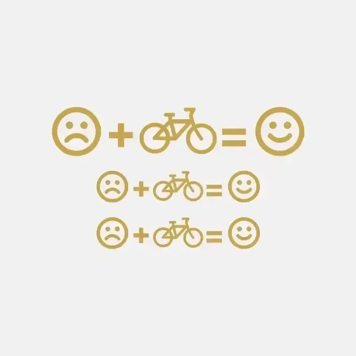 1 ensemble d'autocollants personnalisés pour vélo, autocollants en vinyle avec émoticônes pour VTT,