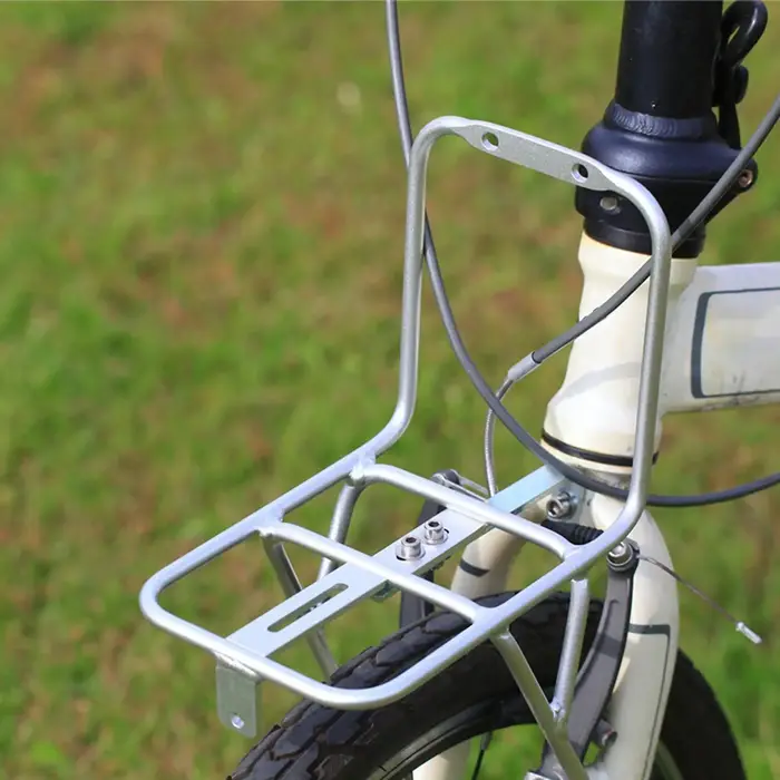 Porte-bagages avant de vélo en alliage d'aluminium