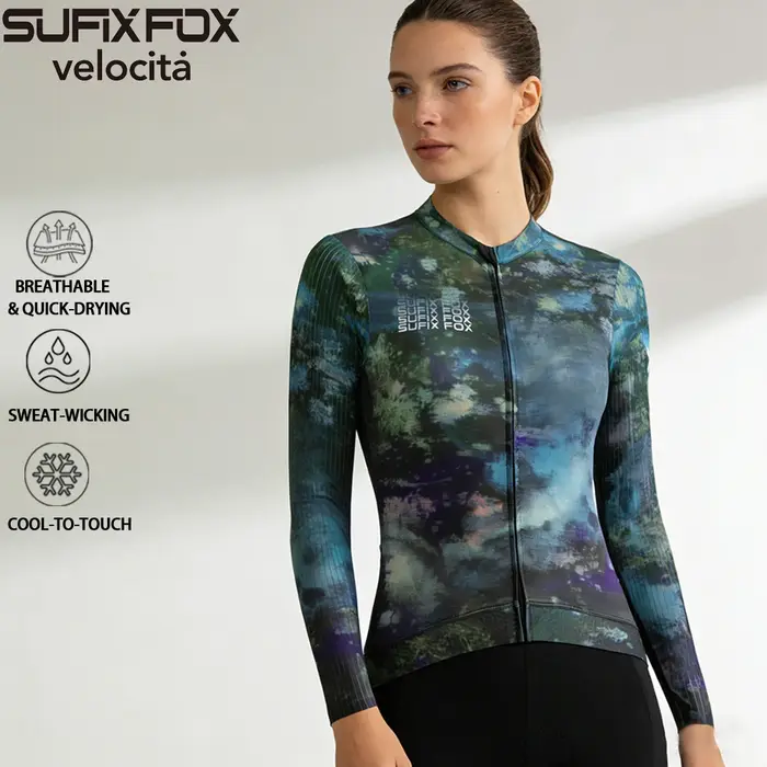 Maillot de cyclisme à motif laser