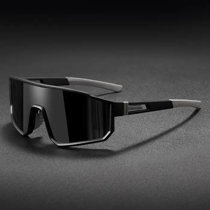 Lunettes de cyclisme surdimensionnées pour hommes, vélo, coupe-vent, revêtement coloré, lunettes de 