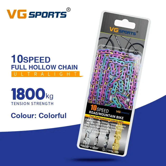 Chaîne de vélo VG Sports 8 9 10 11 12 vitesses