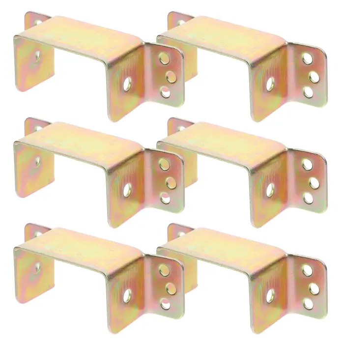 Support de rail en fer en forme de U, 50 mm de largeur, épaissi, pour cadre de lit robuste, plaque d
