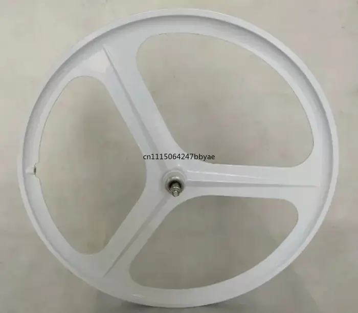 Pour vélo fixie 700C, jeu de roues intégrées à 3 rayons, roue avant et arrière monobloc en alliage pour vélo à vitesse fixe.
