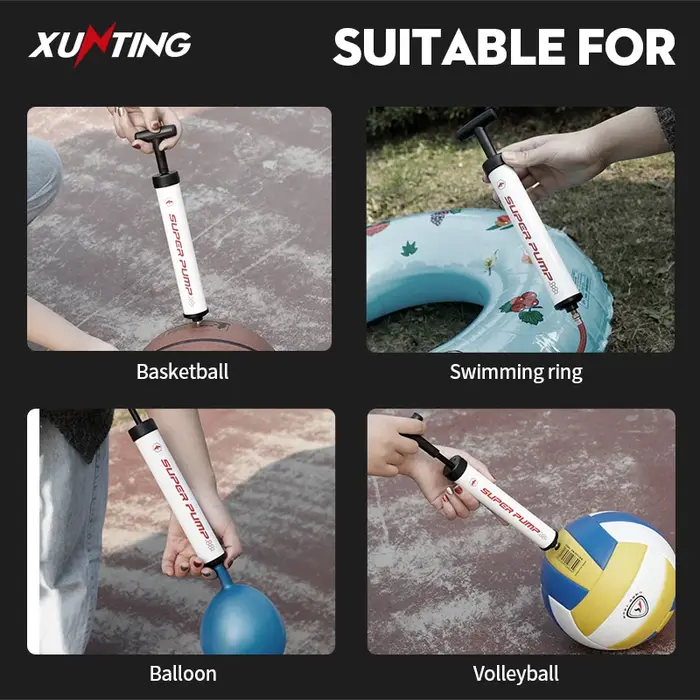 Xunting pédale vtt pompe à vélo vtt vélo balle pompe à Air gonfleur Schrader pompes à vélo accessoires de gonflage compacts pour la natation