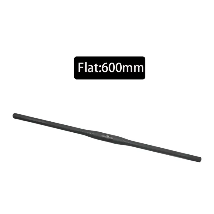 Guidon plat en carbone intégral pour VTT 31,8*600-780mm droit/à bec d'oiseau Pièces de vélo pour VTT