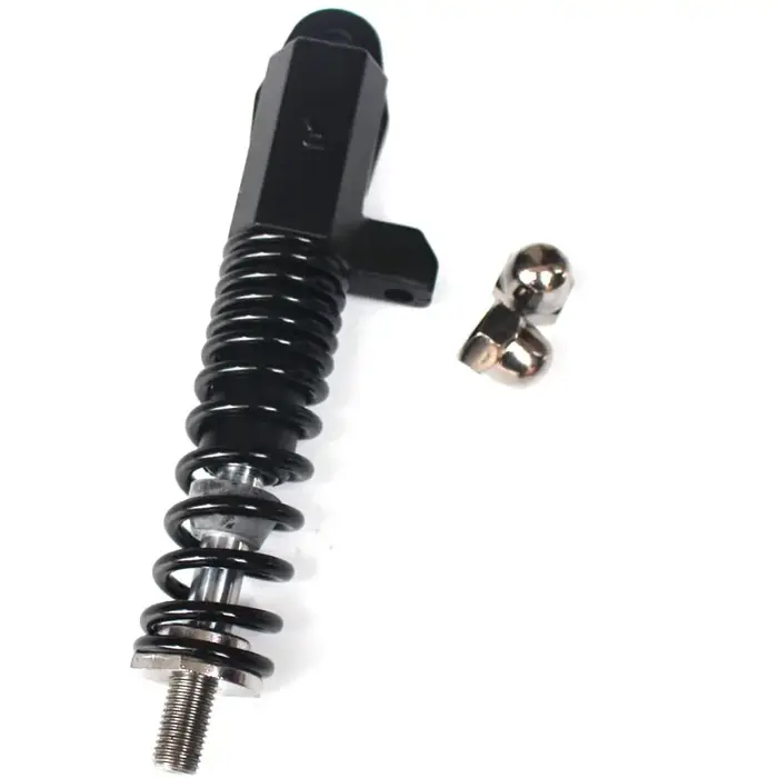 Fourche avant de 10 pouces avec amortisseur hydraulique noir robuste pour trottinette électrique