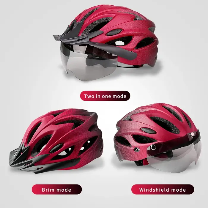 Casque de vélo adulte X-TIGER avec feu arrière LED