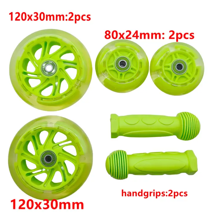 Poignée clignotante pour roue de scooter, 80x24mm, 120x24mm, 120x30mm