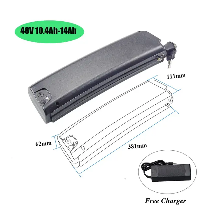 Batterie de vélo électrique pliant 36V 10.4Ah 48V 12.8Ah
