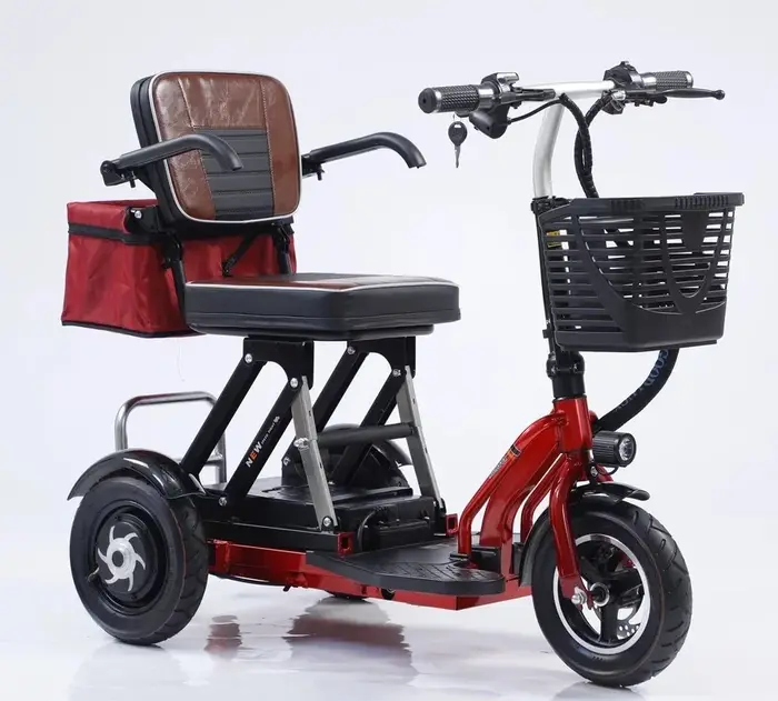 Vélo électrique à double moteur en titane pour mobilité réduite