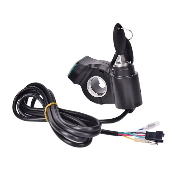 Accélérateur à doigt pour vélo avec interrupteur d'alimentation, écran LCD et poignées de guidon, ac