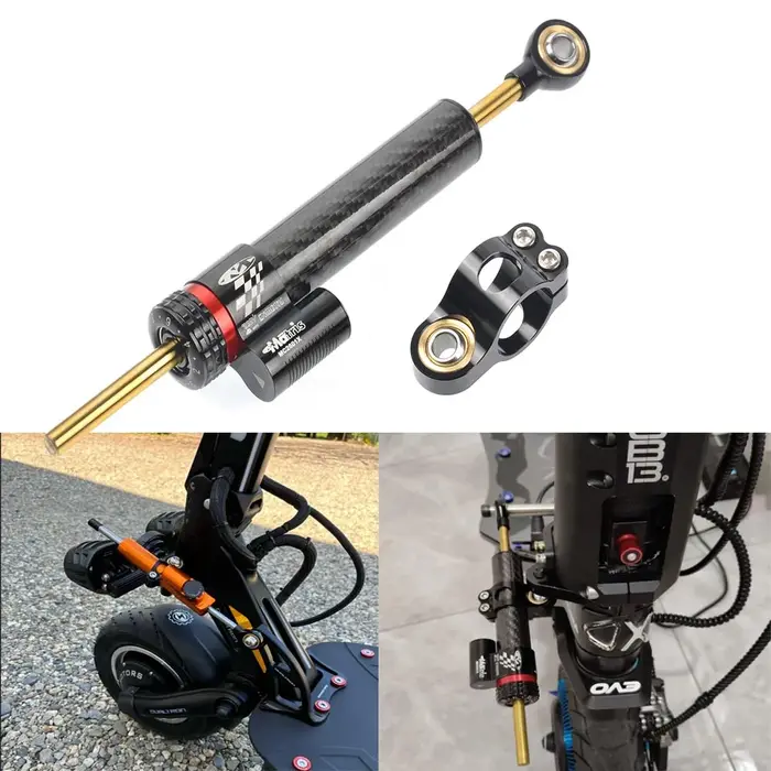 Amortisseur de direction directionnel pour trottinettes électriques AUSOM DT2 PRO & KUGOO F3 PRO MAX 52V à double moteur – Stabilisateur de conduite