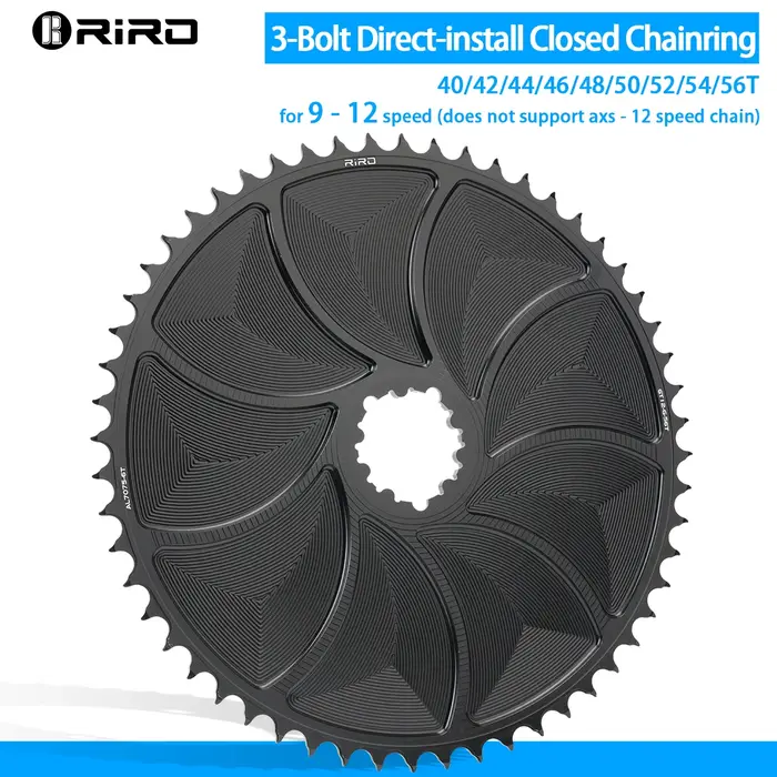 Plateau de pédalier RIRO DM pour vélo de route 9/10/11/12 vitesses, compatible système GXP, fixation directe, 42T 44T 46T 50T 52T