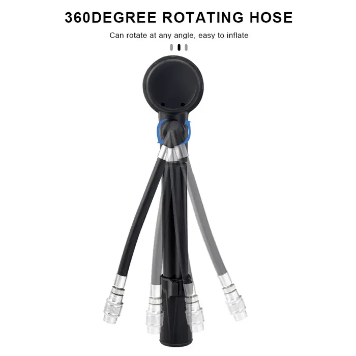 Pompe de choc de vélo 300PSI pression avec jauge