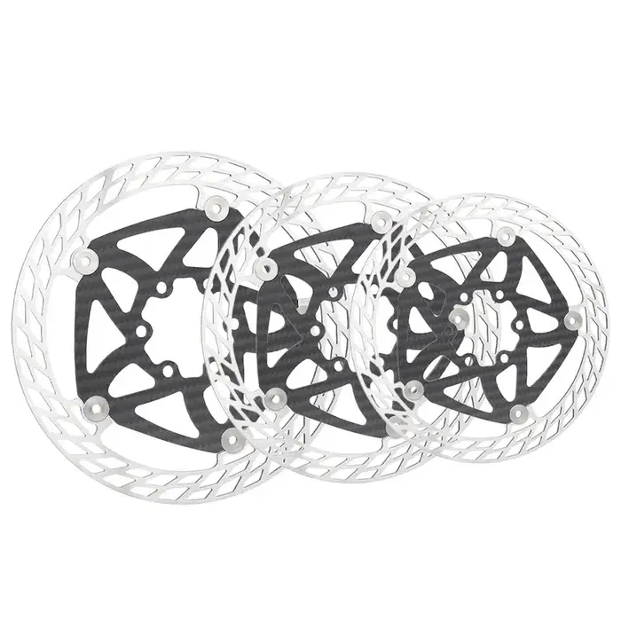 TTPRO Frein à disque de vélo ultraléger en fibre de carbone 140 mm 160 mm 180 mm avec rotors à 6 boulons