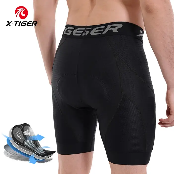 X-TIGER sous-vêtements de cyclisme 5D Gel Pad respirant antidérapant hommes vélo Shorts antichoc