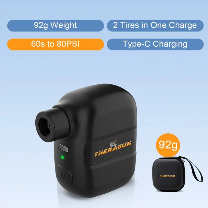 Mini pompe à vélo gonfleur d'air Portable Rechargeable 100PSI 5V type-c accessoires