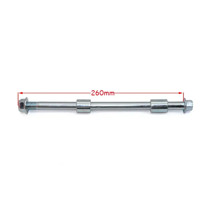 Essieu de roue de vélo de fosse de saleté M12 190mm-260mm pour roues de frein à tambour jantes moyeu 10 pouces 12 "14