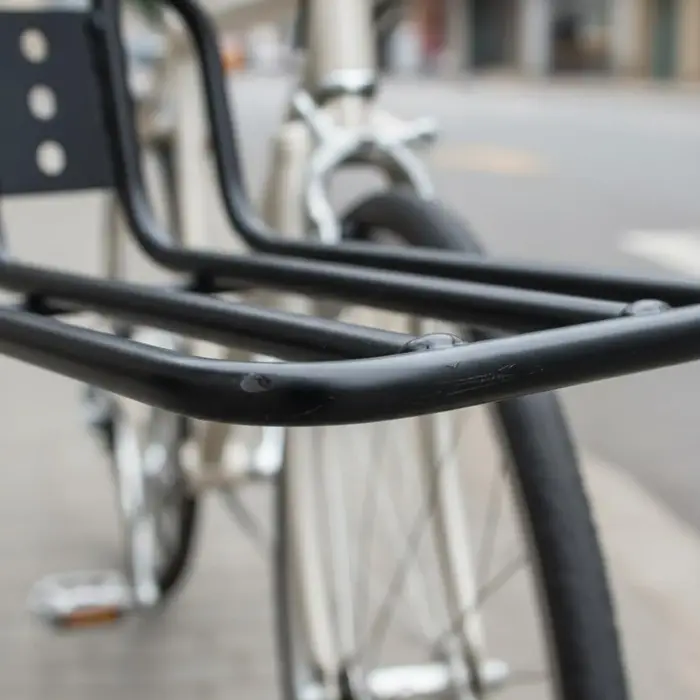 Porte-bagages avant pliable pour vélo