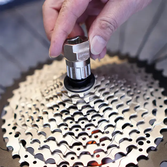 Outil de démontage et d'installation de cassette de vélo, clé à engrenages en acier haute résistance