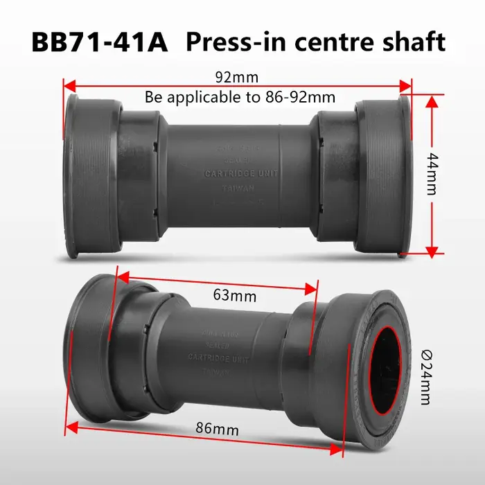 RACEWORK BB86 Boîtier de pédalier Pressfit pour vélo de route et VTT
