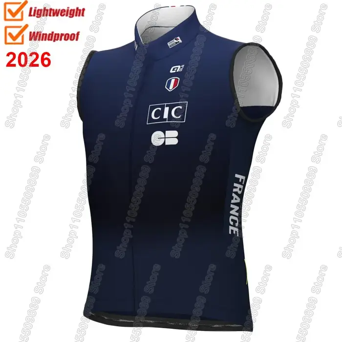 Ensemble Maillot et Short Cycliste Équipe Nationale de France 2026 – Tenue VTT et Vélo de Route à Manches Courtes