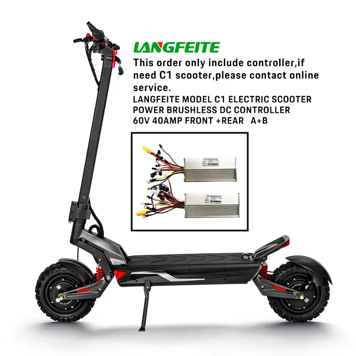 Original Scooter électrique double moteur C1 contrôleur 60V 40AMP Brushless DC
